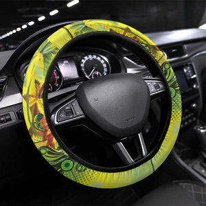 Jamaica Sleng Teng Riddim Steering Wheel Cover Booyaka Booyaka - African Pride