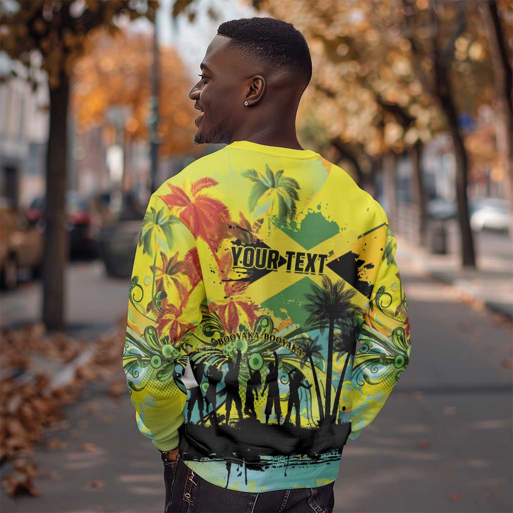 Personalized Jamaica Sleng Teng Riddim Sweatshirt Booyaka Booyaka - African Pride