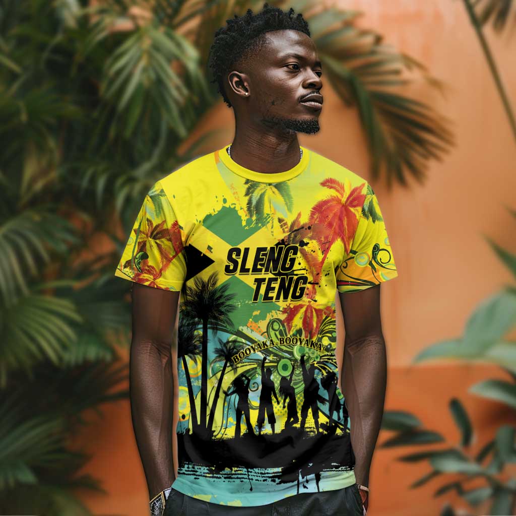 Personalized Jamaica Sleng Teng Riddim T shirt Booyaka Booyaka - African Pride