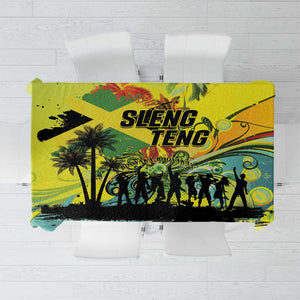 Jamaica Sleng Teng Riddim Tablecloth Booyaka Booyaka - African Pride
