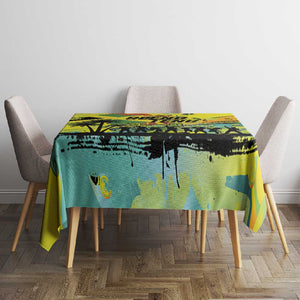 Jamaica Sleng Teng Riddim Tablecloth Booyaka Booyaka - African Pride