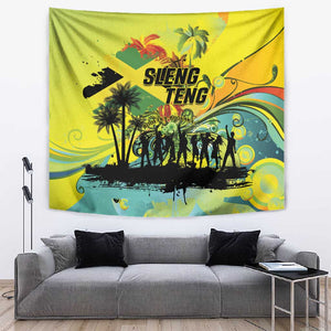 Jamaica Sleng Teng Riddim Tapestry Booyaka Booyaka - African Pride
