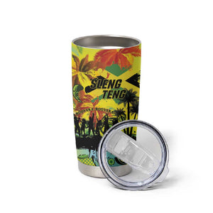 Personalized Jamaica Sleng Teng Riddim Tumbler Cup Booyaka Booyaka - African Pride