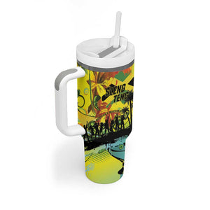 Personalized Jamaica Sleng Teng Riddim Tumbler With Handle Booyaka Booyaka - African Pride