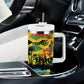 Personalized Jamaica Sleng Teng Riddim Tumbler With Handle Booyaka Booyaka - African Pride