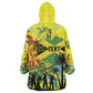 Personalized Jamaica Sleng Teng Riddim Wearable Blanket Hoodie Booyaka Booyaka - African Pride