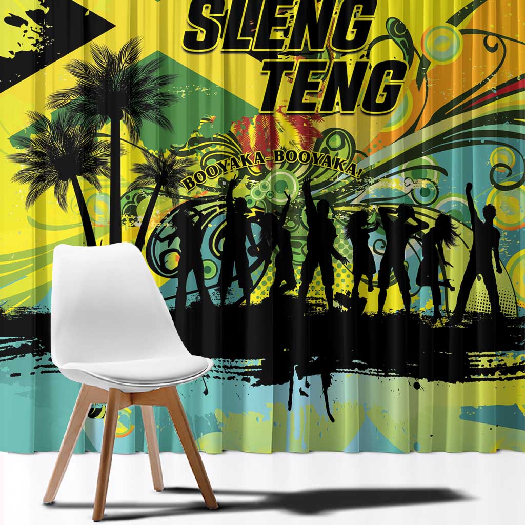 Jamaica Sleng Teng Riddim Window Curtain Booyaka Booyaka - African Pride