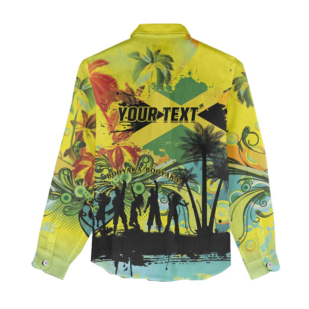 Personalized Jamaica Sleng Teng Riddim Women Casual Shirt Booyaka Booyaka - African Pride