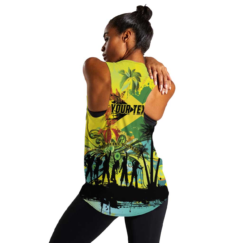 Personalized Jamaica Sleng Teng Riddim Women Racerback Tank Booyaka Booyaka - African Pride
