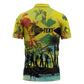 Personalized Jamaica Sleng Teng Riddim Zipper Polo Shirt Booyaka Booyaka
