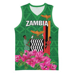 Personalized Icitungu ca Zambia Basketball Jersey Africa Bougainvillea - African Pride