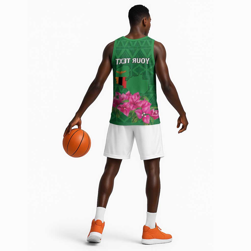 Personalized Icitungu ca Zambia Basketball Jersey Africa Bougainvillea - African Pride