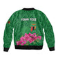 Personalized Icitungu ca Zambia Bomber Jacket Africa Bougainvillea