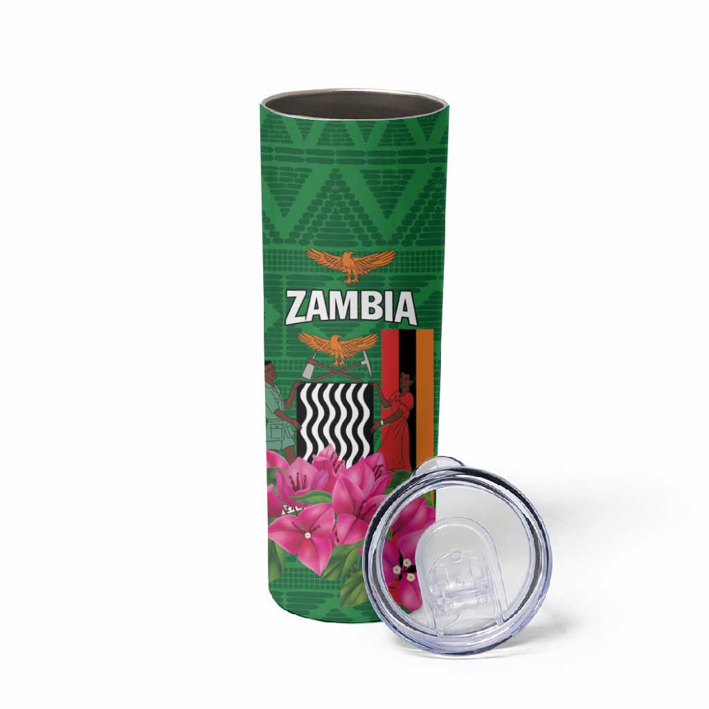 Personalized Icitungu ca Zambia Skinny Tumbler Africa Bougainvillea