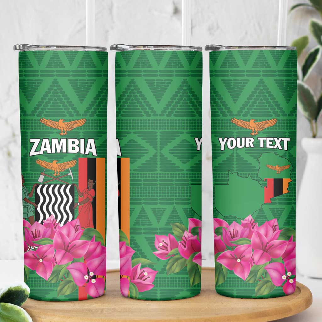 Personalized Icitungu ca Zambia Skinny Tumbler Africa Bougainvillea
