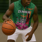 Personalized Icitungu ca Zambia Sleeveless Zip Hoodie Africa Bougainvillea - African Pride