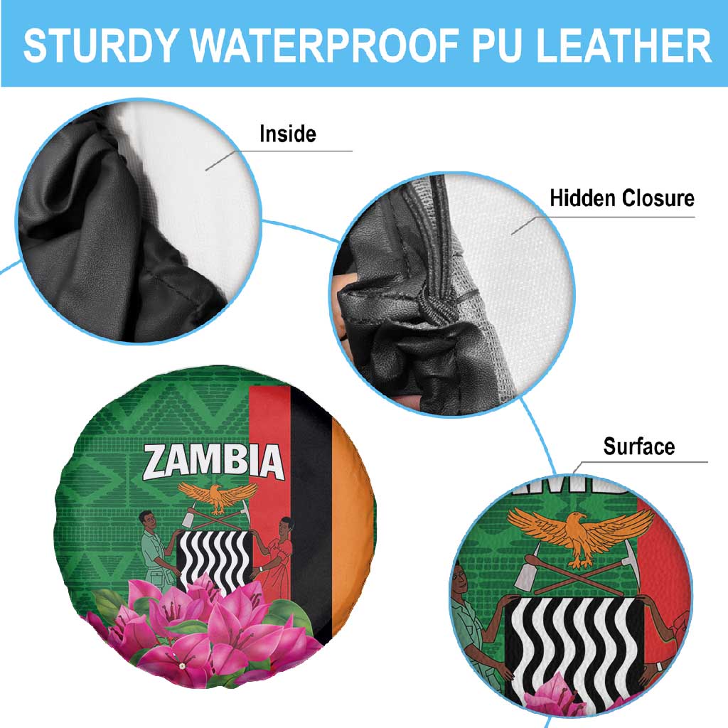 Icitungu ca Zambia Spare Tire Cover Africa Bougainvillea