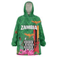 Personalized Icitungu ca Zambia Wearable Blanket Hoodie Africa Bougainvillea