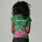 Personalized Icitungu ca Zambia Women V-Neck T-Shirt Africa Bougainvillea