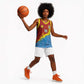 Custom DR Congo Leopards Football Basketball Jersey Abstract Leopard Pattern With National Colors And Crest