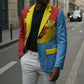 Custom DR Congo Leopards Football Blazer Abstract Leopard Pattern With National Colors And Crest