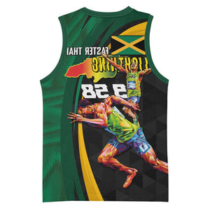 Proud of Jamaican Basketball Jersey Faster Than Lightning-9.58 Seconds - African Pride