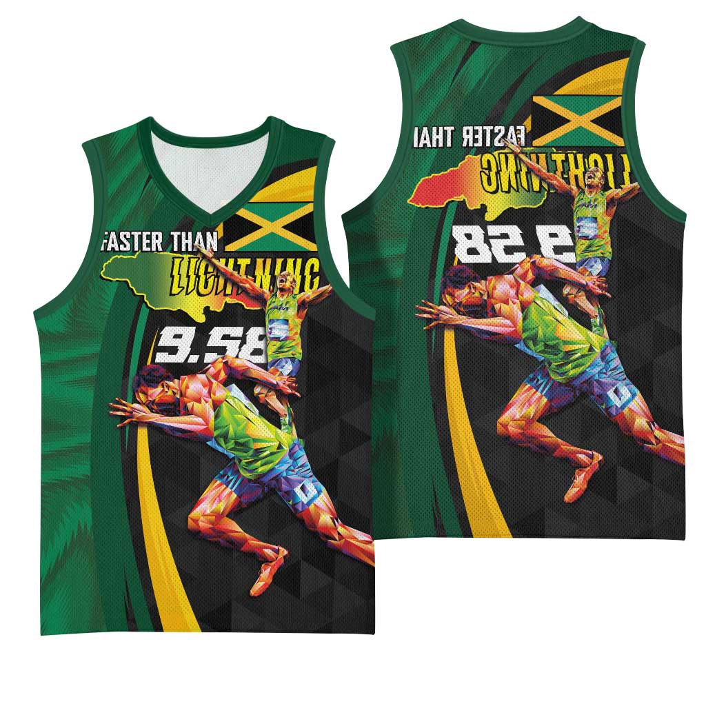 Proud of Jamaican Basketball Jersey Faster Than Lightning-9.58 Seconds - African Pride