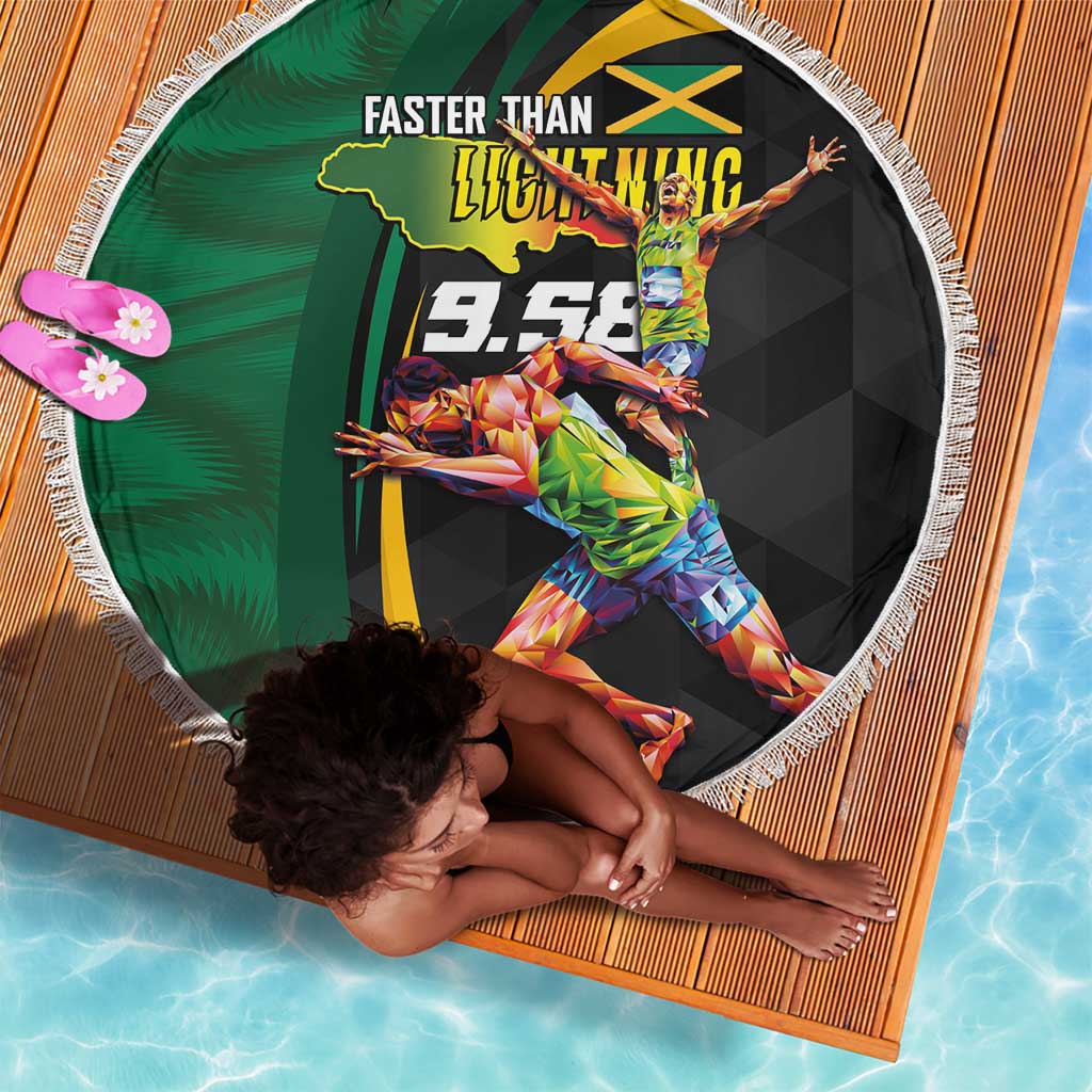 Proud of Jamaican Beach Blanket Faster Than Lightning-9.58 Seconds - African Pride
