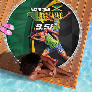 Proud of Jamaican Beach Blanket Faster Than Lightning-9.58 Seconds - African Pride