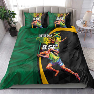 Proud of Jamaican Bedding Set Faster Than Lightning-9.58 Seconds - African Pride