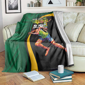 Proud of Jamaican Blanket Faster Than Lightning-9.58 Seconds - African Pride