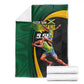 Proud of Jamaican Blanket Faster Than Lightning-9.58 Seconds - African Pride