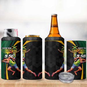 Proud of Jamaican 4 in 1 Can Cooler Tumbler Faster Than Lightning-9.58 Seconds - African Pride
