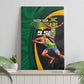 Proud of Jamaican Canvas Wall Art Faster Than Lightning-9.58 Seconds - African Pride