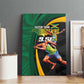 Proud of Jamaican Canvas Wall Art Faster Than Lightning-9.58 Seconds - African Pride