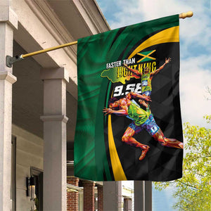 Proud of Jamaican Garden Flag Faster Than Lightning-9.58 Seconds - African Pride