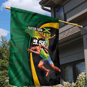 Proud of Jamaican Garden Flag Faster Than Lightning-9.58 Seconds - African Pride