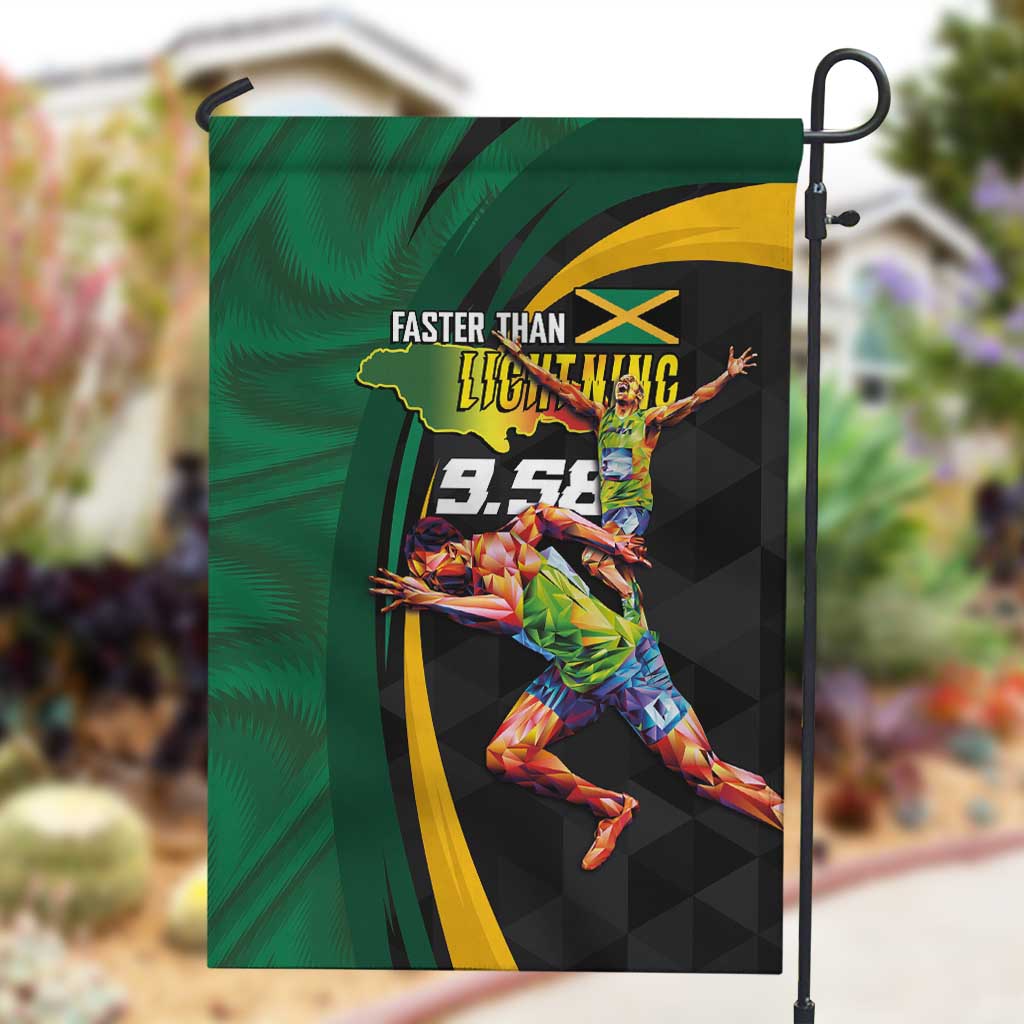 Proud of Jamaican Garden Flag Faster Than Lightning-9.58 Seconds - African Pride