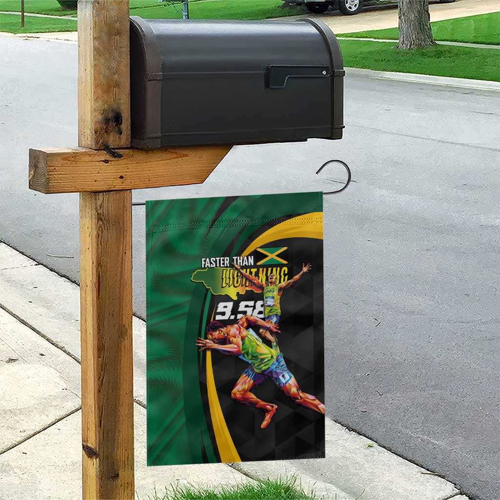 Proud of Jamaican Garden Flag Faster Than Lightning-9.58 Seconds - African Pride