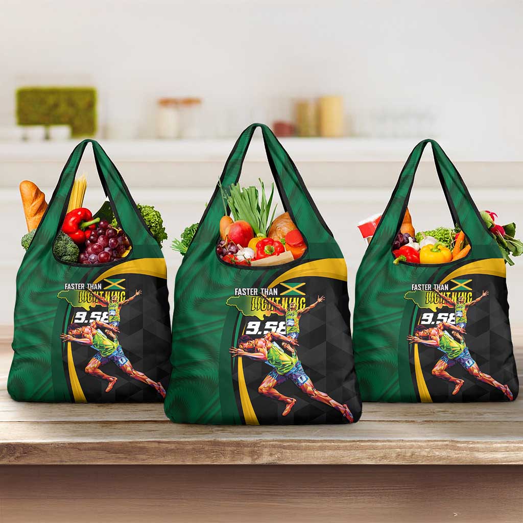 Proud of Jamaican Grocery Bag Faster Than Lightning-9.58 Seconds - African Pride