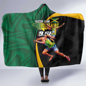 Proud of Jamaican Hooded Blanket Faster Than Lightning-9.58 Seconds - African Pride