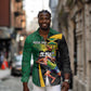 Proud of Jamaican Long Sleeve Button Shirt Faster Than Lightning-9.58 Seconds - African Pride