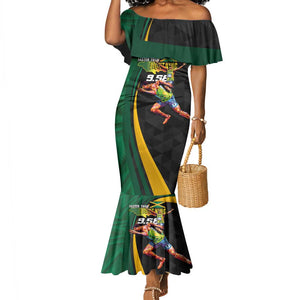 Proud of Jamaican Mermaid Dress Faster Than Lightning-9.58 Seconds - African Pride