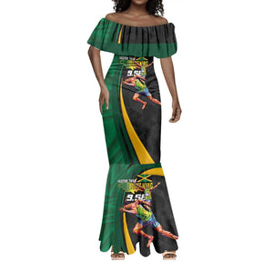 Proud of Jamaican Mermaid Dress Faster Than Lightning-9.58 Seconds - African Pride