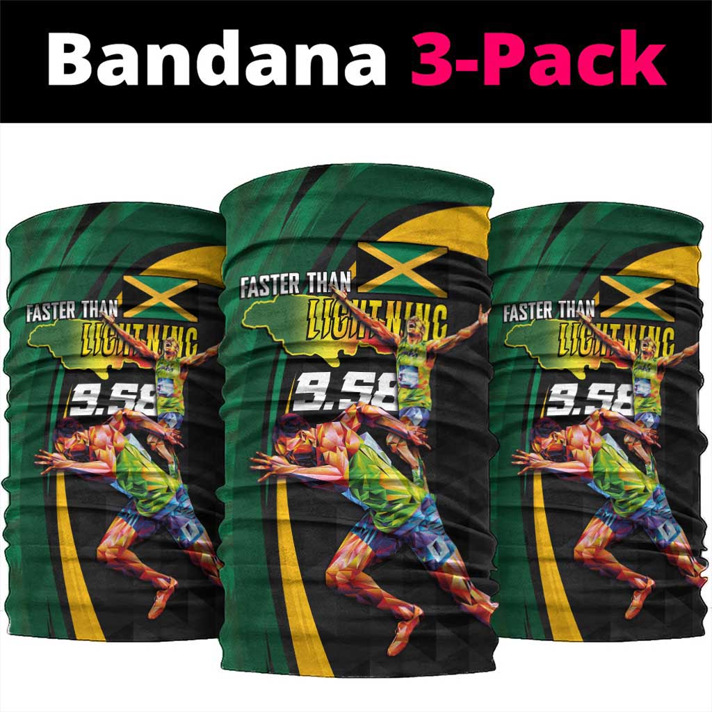 Proud of Jamaican Neck Gaiter Faster Than Lightning-9.58 Seconds - African Pride