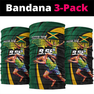 Proud of Jamaican Neck Gaiter Faster Than Lightning-9.58 Seconds - African Pride