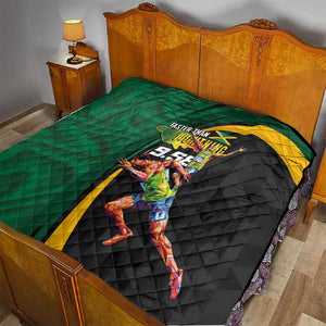 Proud of Jamaican Quilt Faster Than Lightning-9.58 Seconds - African Pride