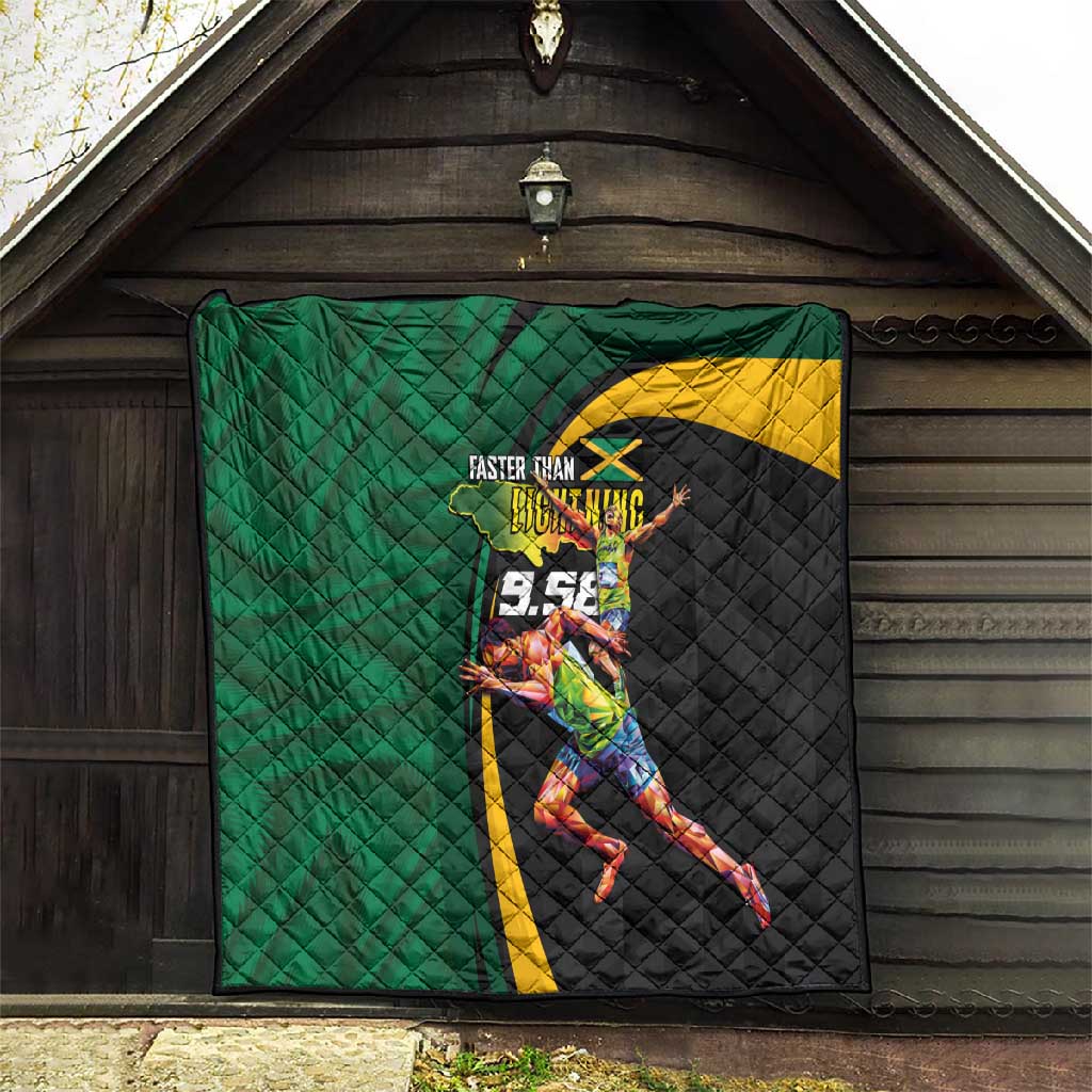 Proud of Jamaican Quilt Faster Than Lightning-9.58 Seconds - African Pride