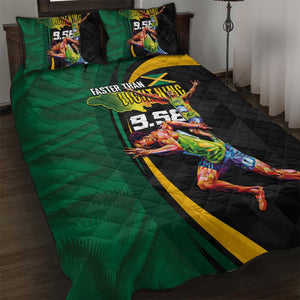 Proud of Jamaican Quilt Bed Set Faster Than Lightning-9.58 Seconds - African Pride