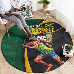 Proud of Jamaican Round Carpet Faster Than Lightning-9.58 Seconds - African Pride